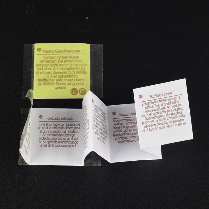 Printed double-layer stickers, instruction manual labels, self-adhesive labels, PVC double-sided labels, LOGO production