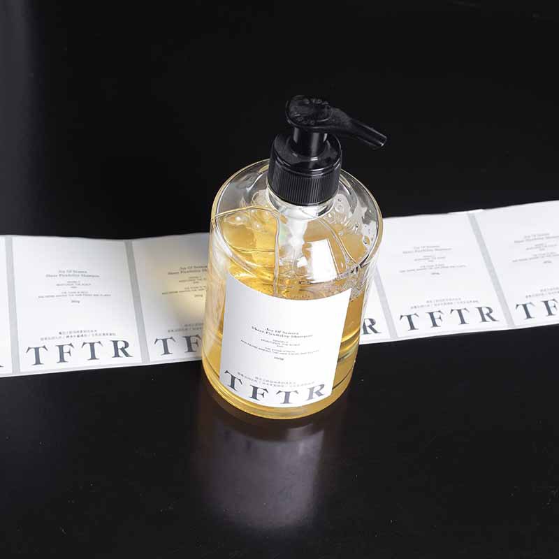 Daily chemical cleaning stickers Shampoo and shower gel label printing logo advertising stickers color printing