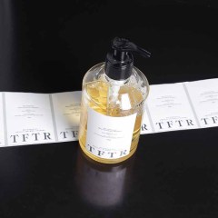 Daily chemical cleaning stickers Shampoo and shower gel label printing logo advertising stickers color printing