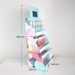 Customized paper office supplies paper display box white cardboard assembly folding printing