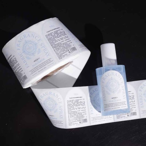Skin care product label PVC label color printing factory shower gel essential oil bottle sticker daily chemical cleaning label