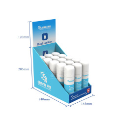 Manufacturers customized supermarket hand sanitizer countertop display box promotional paper display box toiletries cosmetics paper display box