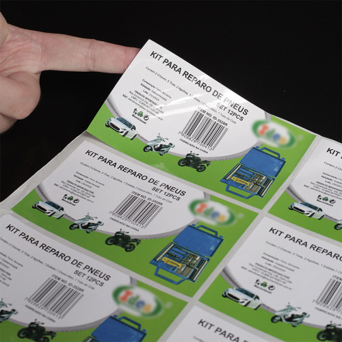 Coated paper self-adhesive label stickers custom/made small batches can print logo waterproof coated paper self-adhesive stickers