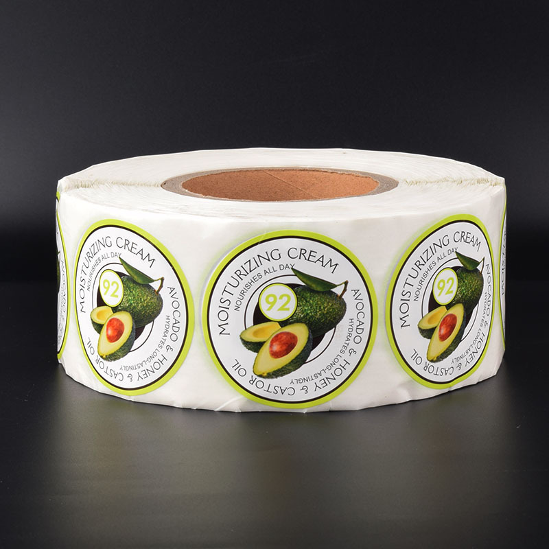 Daily chemical PVC label stickers Food packaging logo trademark printing coated paper self-adhesive label sticker production