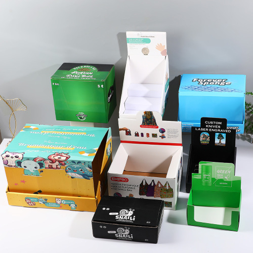 Corrugated display box customization supermarket pdq countertop display box customization stationery pen box display paper box