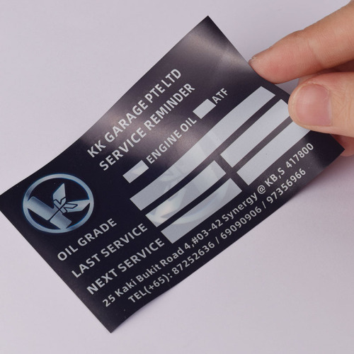 Electrostatic film label sticker PVC self-adhesive printing Self-adhesive label color mirror reverse printing film printing