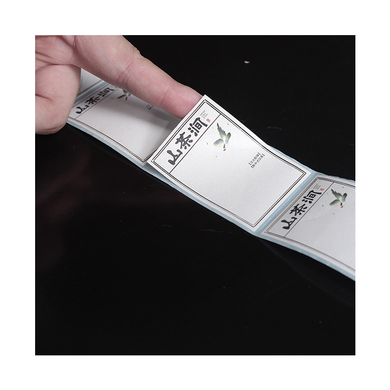 Milk tea stickers custom/made wholesale pvc label printing self-adhesive protective film waterproof label manufacturer printing