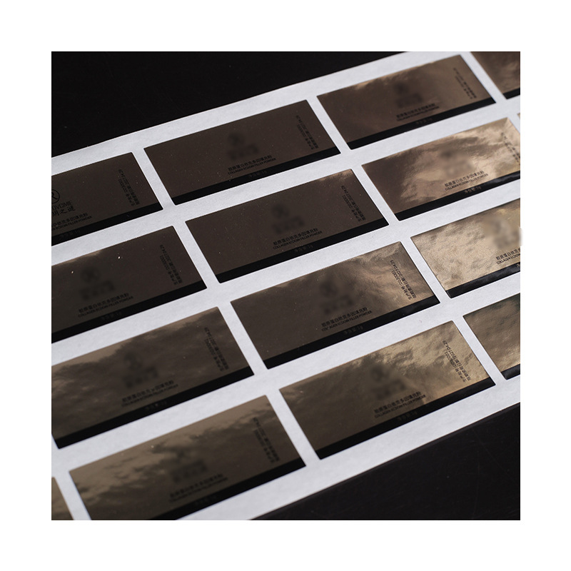 Silver film metal reflective stickers Color self-adhesive transparent label bottle stickers Machine pvc self-adhesive stickers