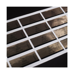 Silver film metal reflective stickers Color self-adhesive transparent label bottle stickers Machine pvc self-adhesive stickers