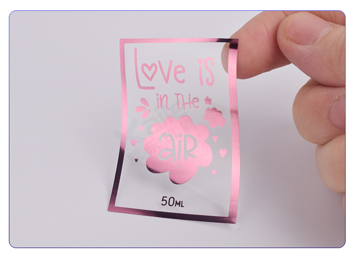 Color hot stamping sticker production Self-adhesive label sticker waterproof cute self-adhesive sticker printing factory
