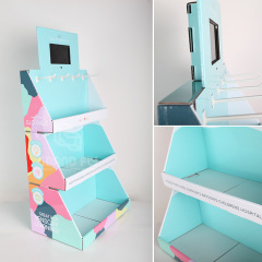 Customized paper office supplies paper display box white cardboard assembly folding printing