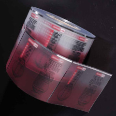 Transparent label roll self-adhesive label PVC strong adhesive label sticker source manufacturer roll label custom/made