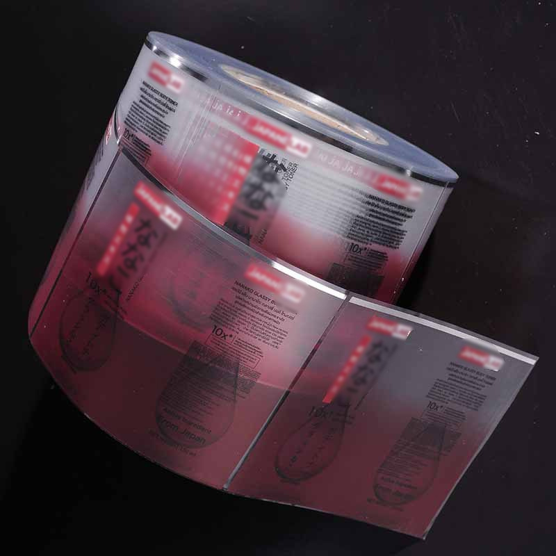 Transparent label roll self-adhesive label PVC strong adhesive label sticker source manufacturer roll label custom/made