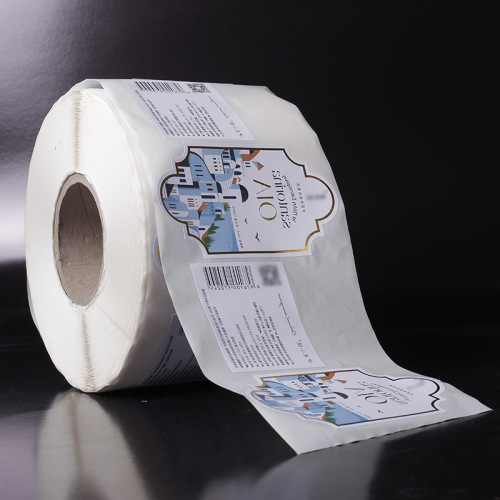 Red wine label fruit wine sticker roll self-adhesive label high-end wine bottle sticker label trademark logo printing