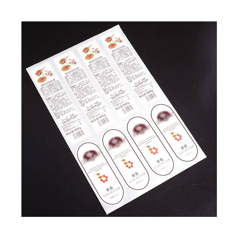 Honey label sticker self-adhesive label printing logo advertising sticker color printing factory to make proofs