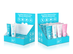 Factory direct supply facial cleanser paper display box display box supermarket countertop cosmetics display box pdq paper display box