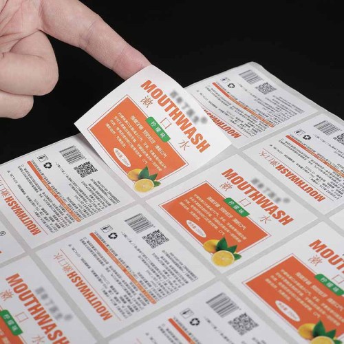 PVC label stickers custom logo transparent PVC waterproof stickers label stickers manufacturers printing wholesale