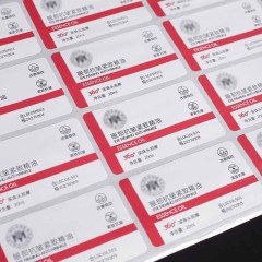 PVC label stickers custom logo transparent PVC waterproof stickers label stickers manufacturers printing wholesale