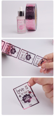 Color hot stamping sticker production Self-adhesive label sticker waterproof cute self-adhesive sticker printing factory