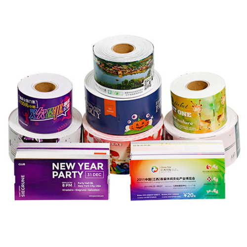 Anti-counterfeiting scenic spot amusement park attraction ticket roll can be torn admission ticket voucher printing QR code
