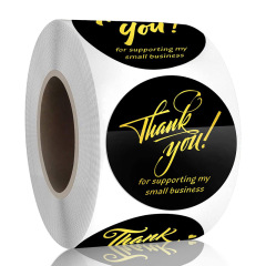Customized stickers Thank you round square sealing stickers Baking packaging bag biscuit bag stickers