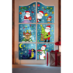 Cross-border Halloween Christmas graffiti stickers Waterproof notebook stickers Christmas shopping mall glass window stickers
