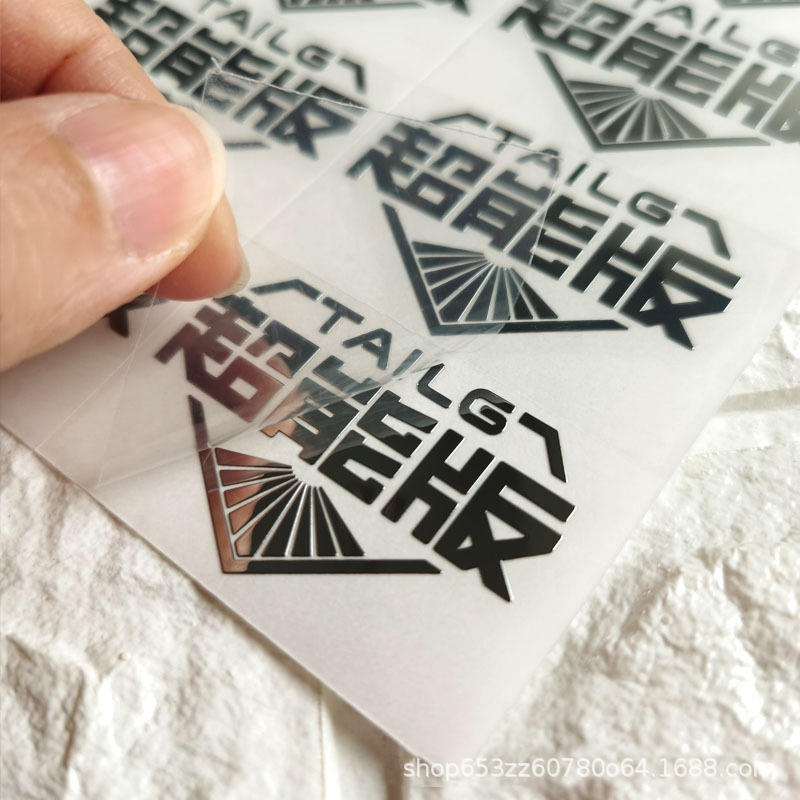 Custom self-adhesive transparent PVC hot stamping sticker round waterproof sealing sticker custom logo label manufacturer