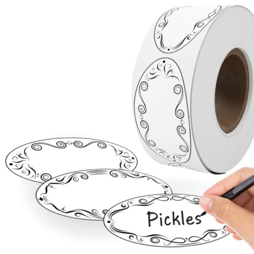 PVC waterproof glass can self-adhesive label sticker customization fruit synthetic paper label sticker printing