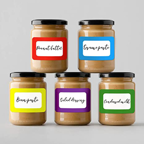 Handwritten erasable stickers custom waterproof oily pen jar packaging labels