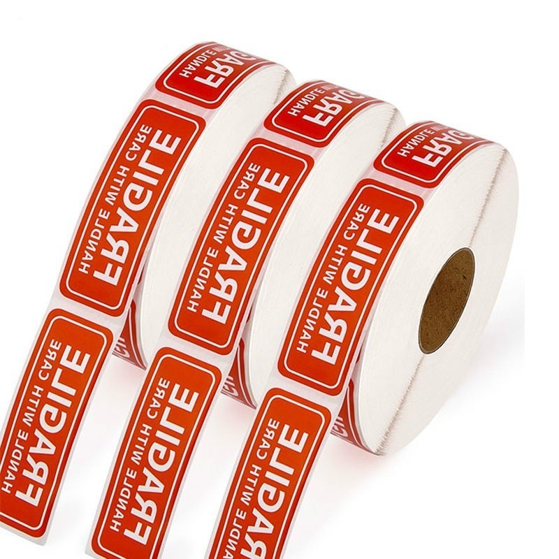 Customized factory direct sales round adhesive roll stickers logo stickers transparent PVC printing color labels