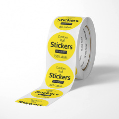 Round self-adhesive label stickers custom roll thank you gift decoration thank you stickers sealing stickers