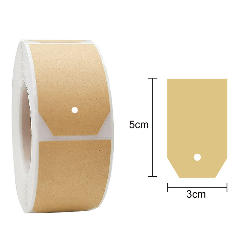 Printable and handwritten kraft paper sealing stickers Brown special-shaped waterproof gift stickers customization