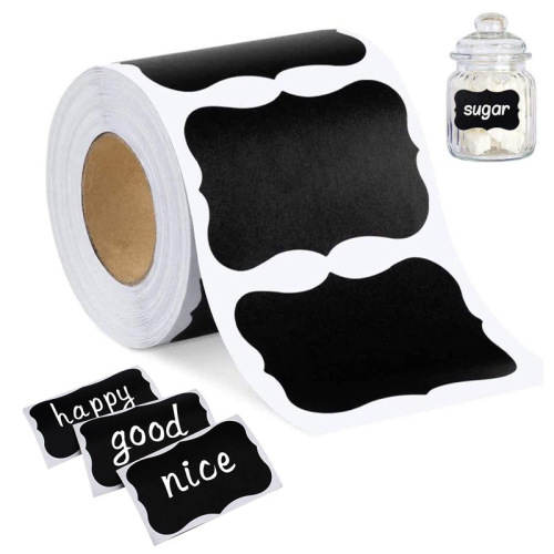 Blackboard labels can be handwritten, erasable, waterproof and reusable PVC self-adhesive stickers, lace jar stickers, customized