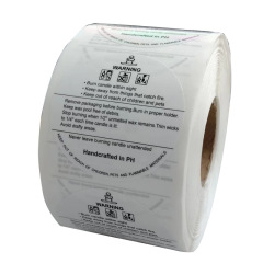 Candle warning stickers labels sticky jars and containers mixture warning disclaimer stickers amazon ready stock