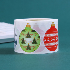 Roll Christmas Sticker Holiday Decoration Gift Baking Merry Christmas Sticker Label