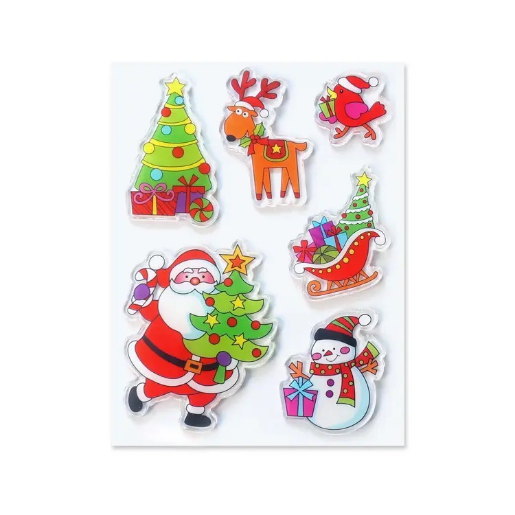 Christmas decoration stickers stickers custom Merry Christmas door and window water bottle decoration stickers