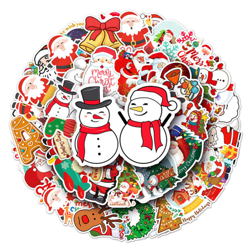 Christmas stickers custom holiday door and window decoration Merry Christmas stickers
