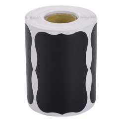 Coated paper self-adhesive label stickers custom watercolor handwritten erasable jar glass bottle special-shaped stickers