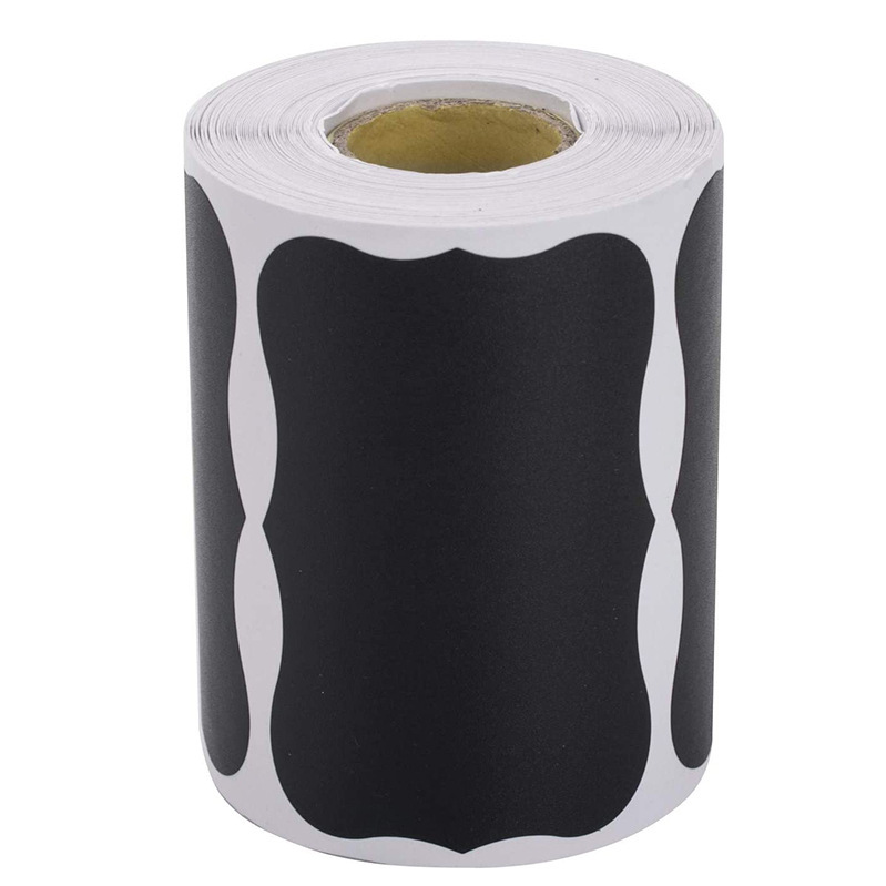 Coated paper self-adhesive label stickers custom watercolor handwritten erasable jar glass bottle special-shaped stickers
