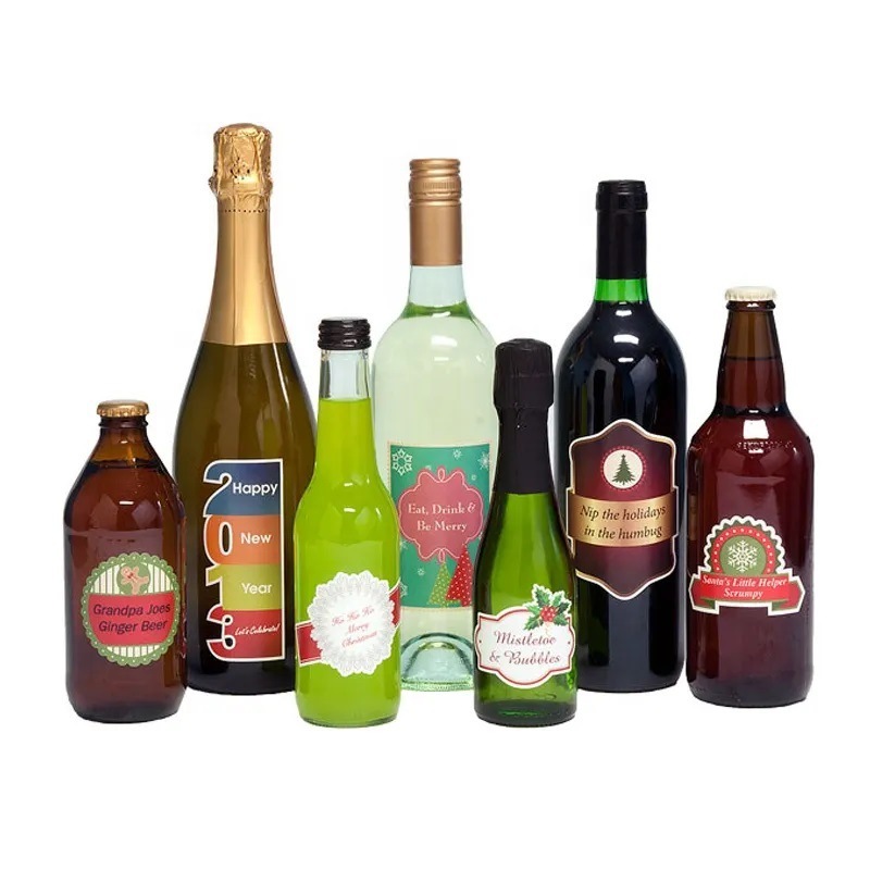 Waterproof plastic bottle glass bottle PVC packaging label self-adhesive sticker customization self-adhesive film sealing sticker