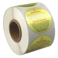 Candle warning stickers labels sticky jars and containers mixture warning disclaimer stickers amazon ready stock