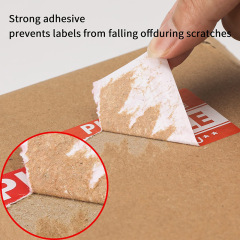 Handle with care, do not press or drop, box label, self-adhesive label, custom made, fragile sticker, fragile warning sticker