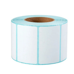 Coated paper self-adhesive label printing paper customization Multi-specification white barcode sticker thermal paper factory direct supply