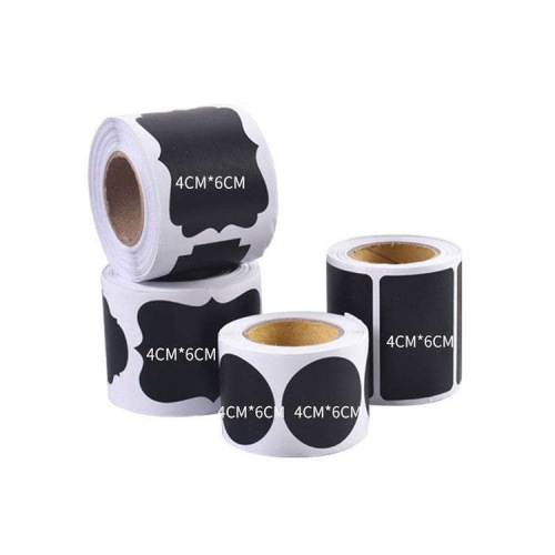 Small blackboard pvc waterproof label stickers custom erasable special-shaped blackboard stickers blank handwritten stickers