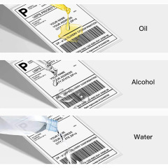 Coated paper self-adhesive label printing paper customization Multi-specification white barcode sticker thermal paper factory direct supply