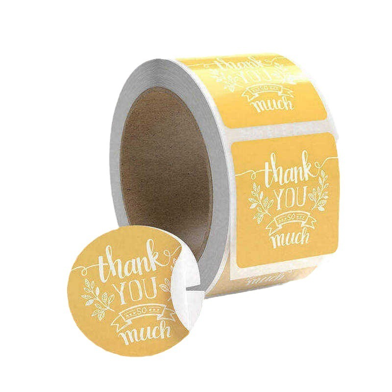 Self-adhesive label colorful transparent PVC laser anti-counterfeiting sealing sticker printing logo takeaway product sticker