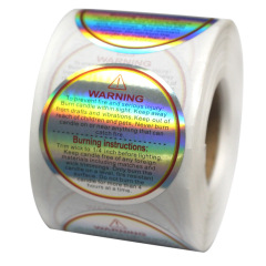 Candle warning stickers labels sticky jars and containers mixture warning disclaimer stickers amazon ready stock