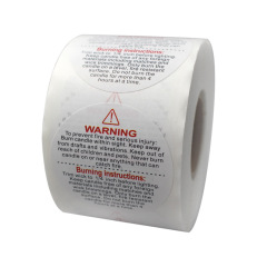 Candle warning stickers labels sticky jars and containers mixture warning disclaimer stickers amazon ready stock
