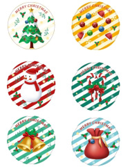 Amazon Christmas stickers holiday decoration stickers gift gift packaging bag takeaway seal label