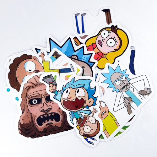 Cartoon stickers special-shaped stickers printing DIY stickers handbook labels luggage stickers pvc full cut bag